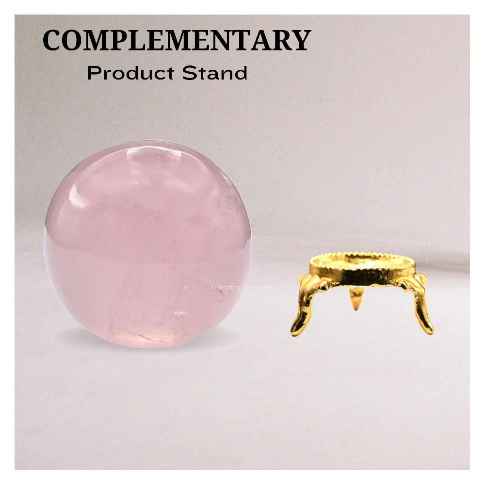 Star Rose Quartz Sphere (1.5 Inch)