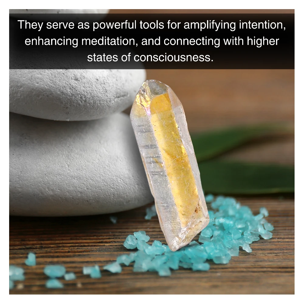 Angel Aura Quartz Raw Crystal Points (5 Pieces)