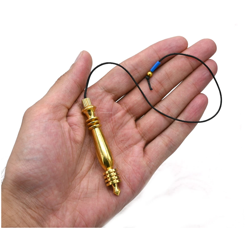 Copper Metal Pendulum - Gold Double ISIS Karnak (MP07)