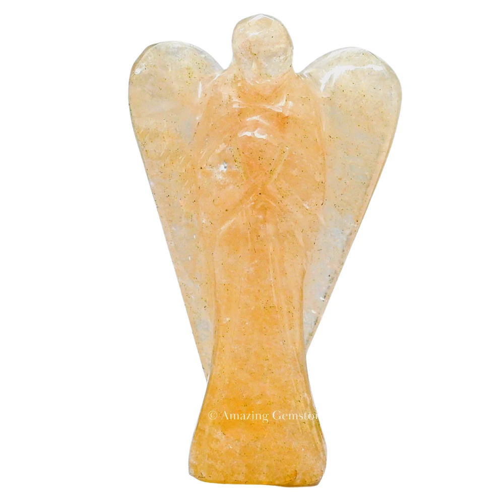 Yellow Aventurine Angel Figurine (2 Inch)