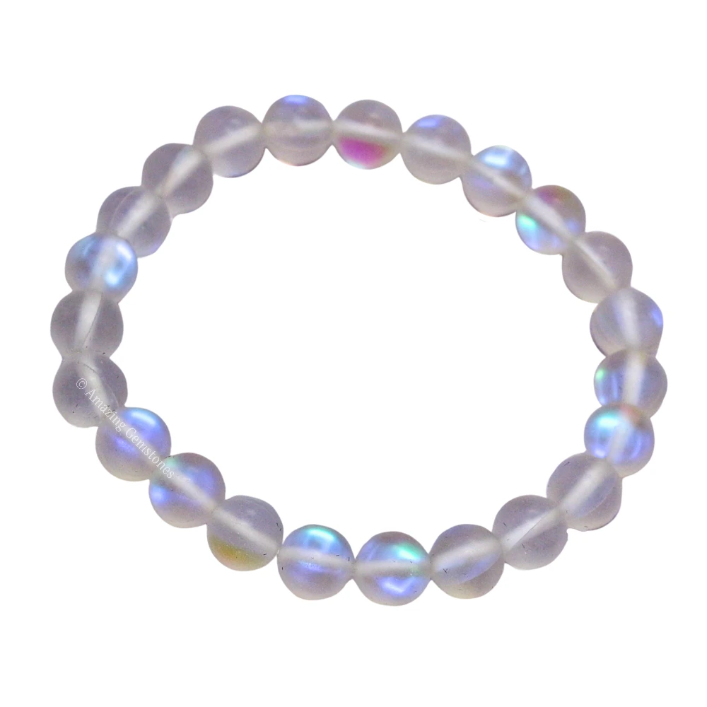 White Rainbow Mermaid Bracelet (Strechable)
