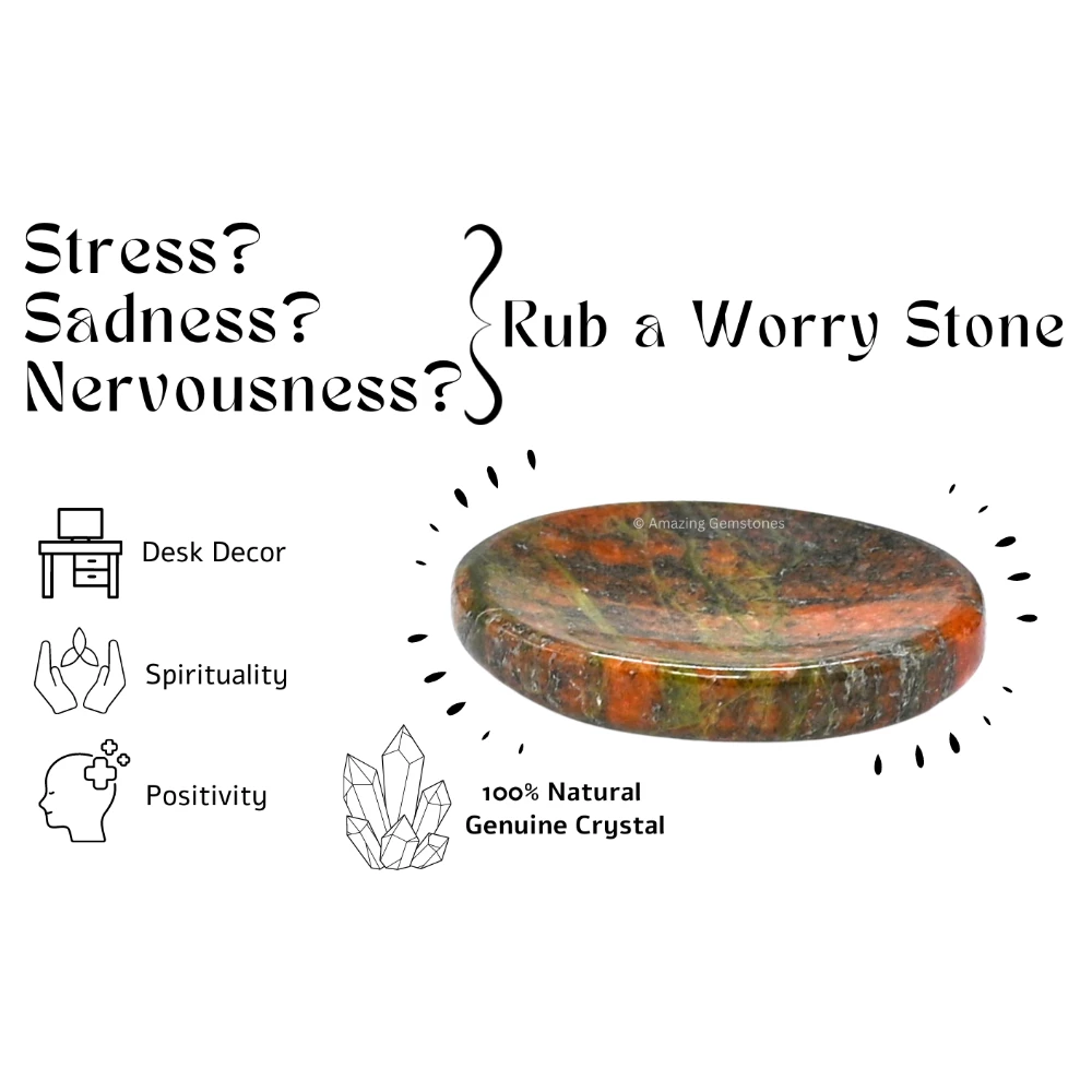 Unakite Worry Stone