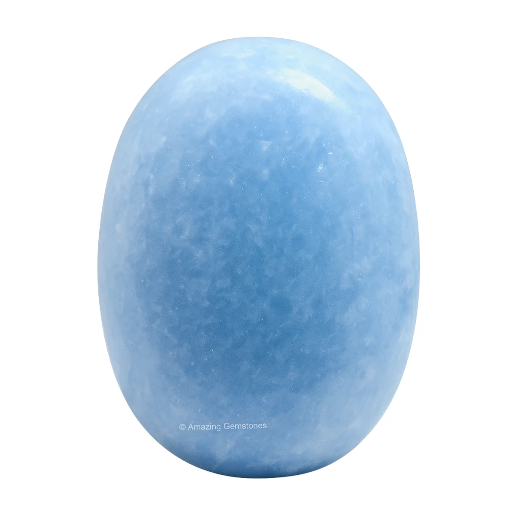 Blue Calcite Celestite Palm Stone