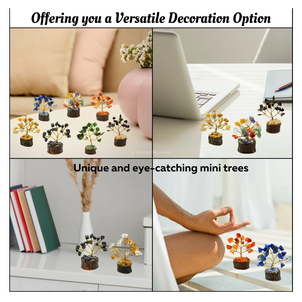Set of 12 Crystal Tree - Premium