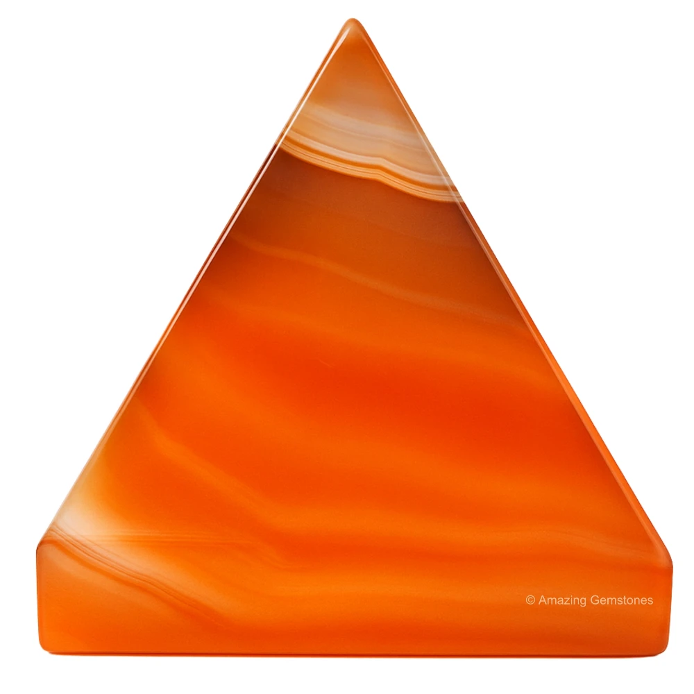 Carnelian Onyx Pyramid (2 Inch)