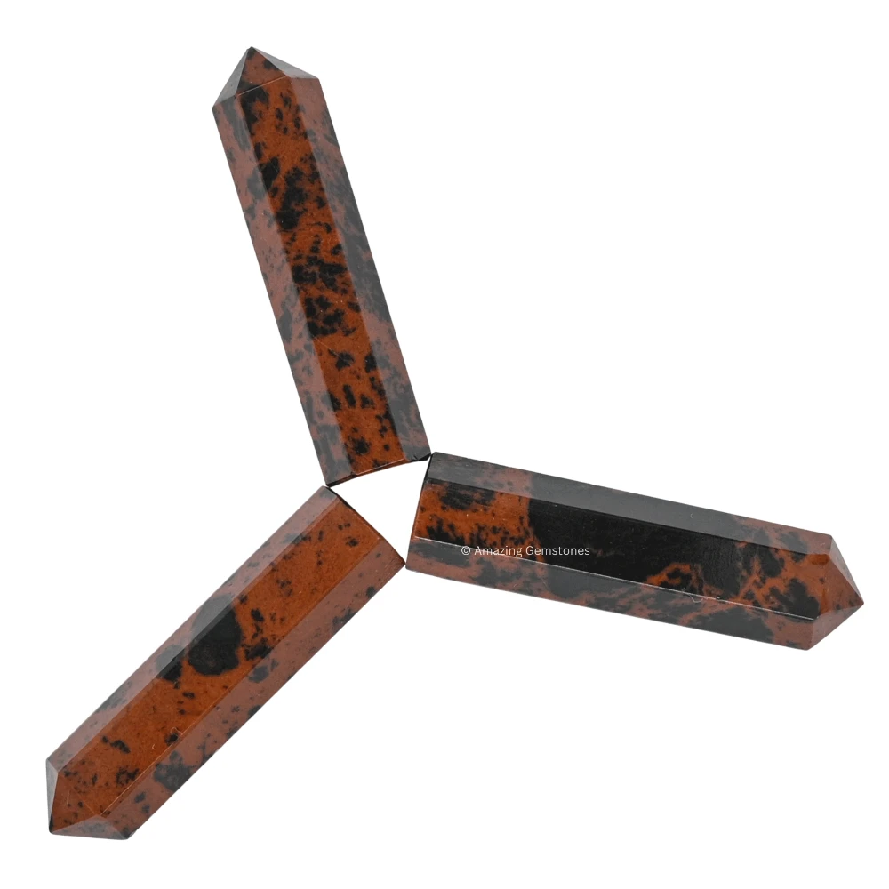 Mahogany Obsidian Pencil Points (Set of 10)