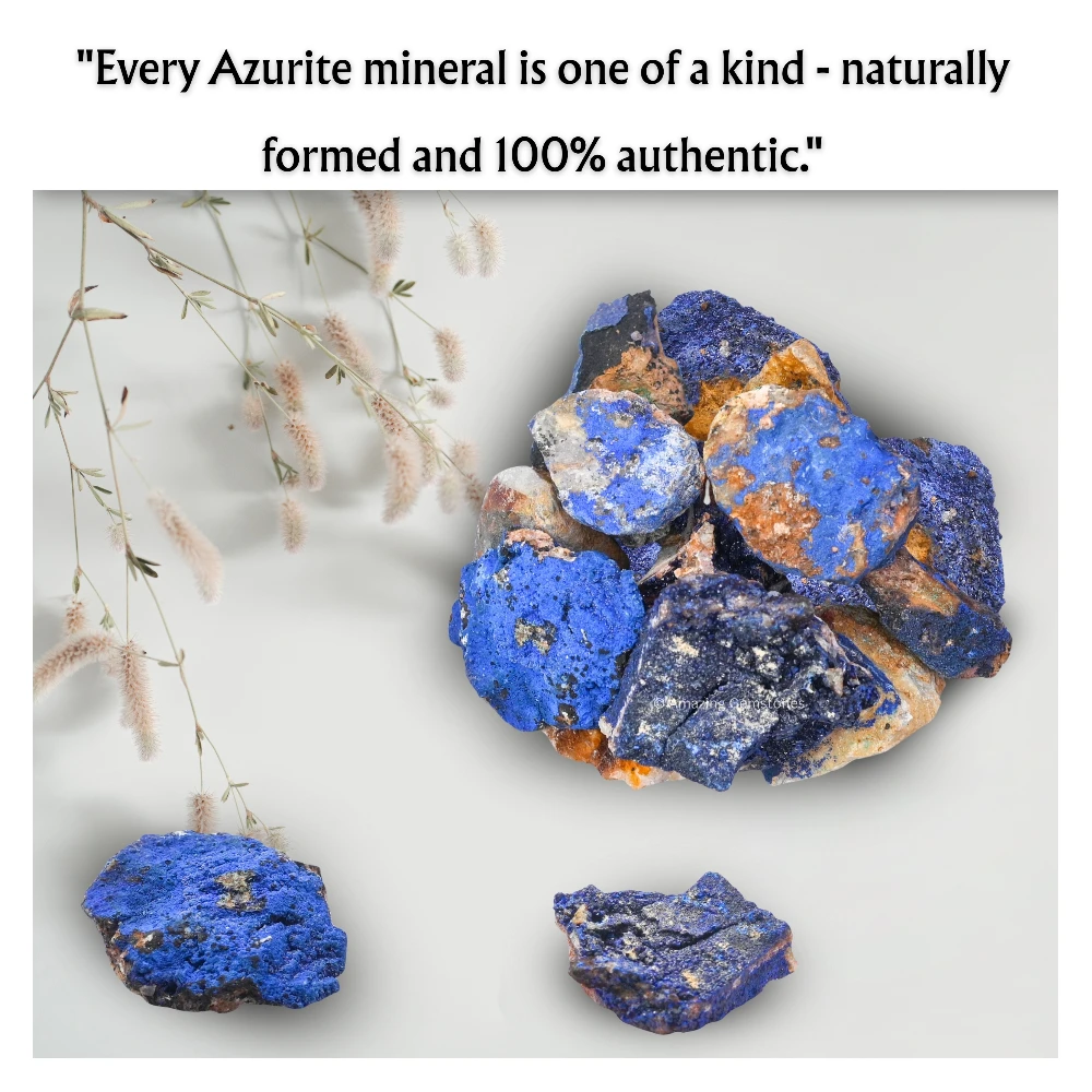 Azurite Crystal Mineral Specimen (Medium)