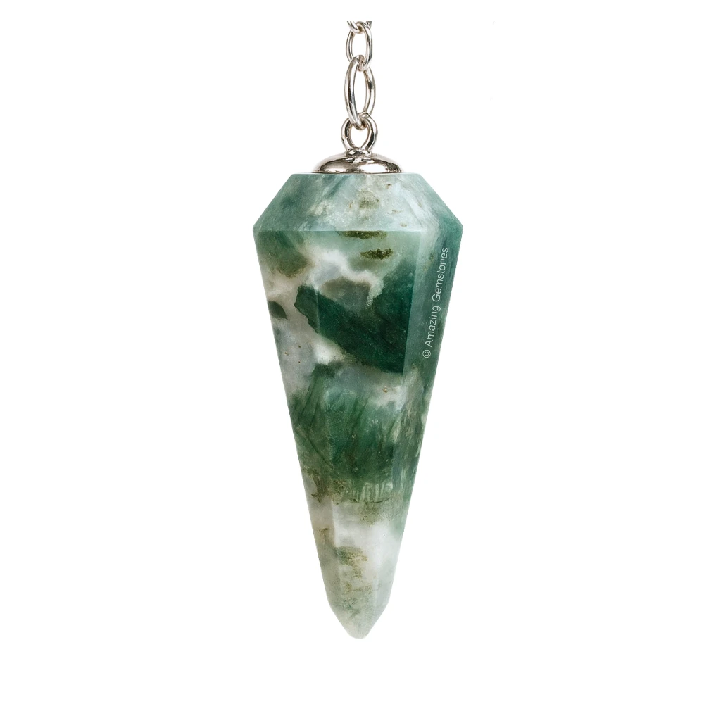 Moss Agate Pendulum