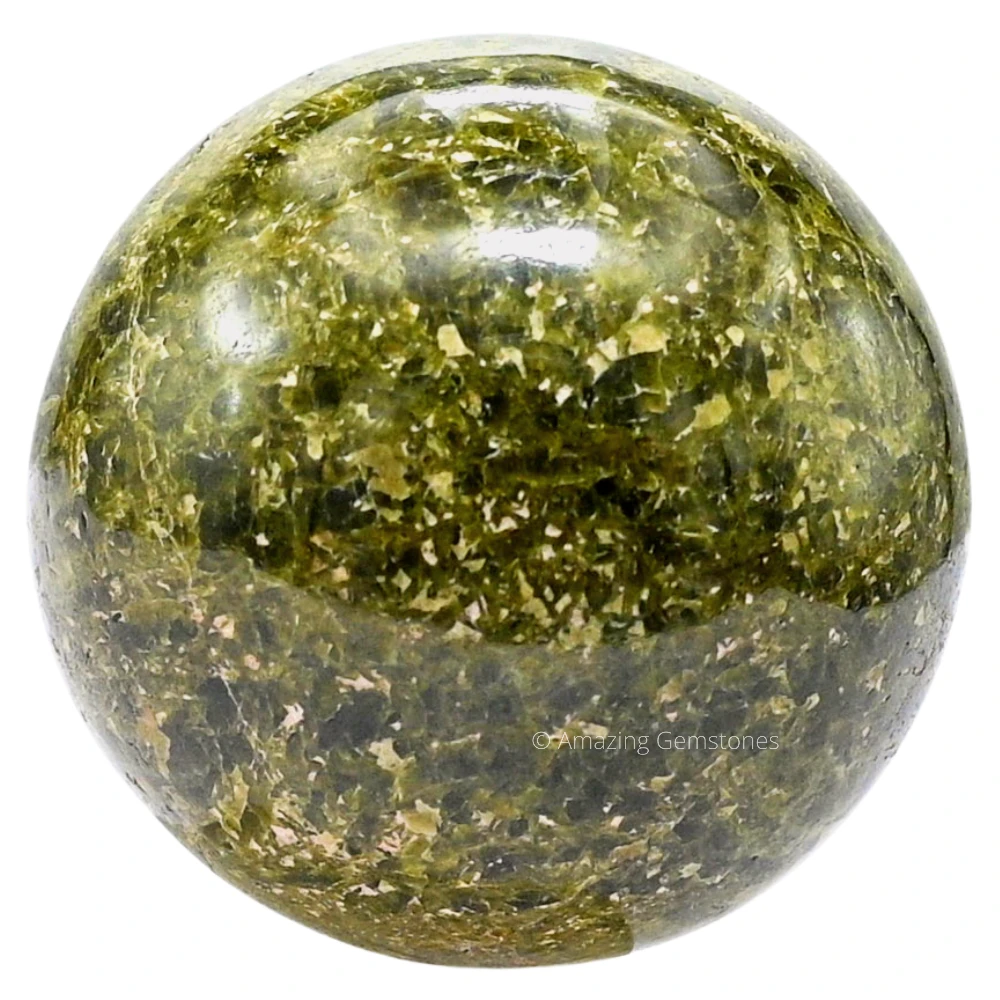Green Tourmaline In Matrix Sphere