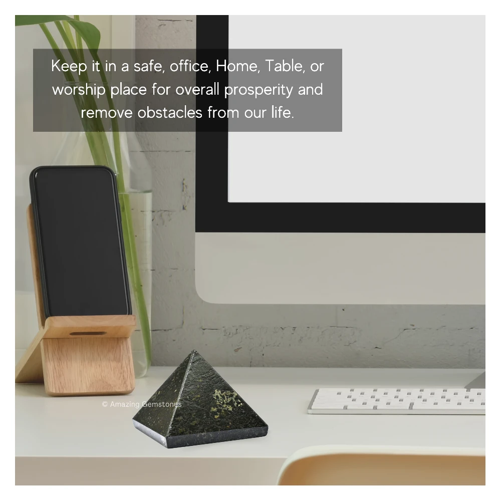 Nuummite Pyramid (1.5 Inch)