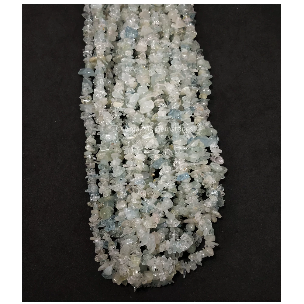Aquamarine Chips - Pre Drilled