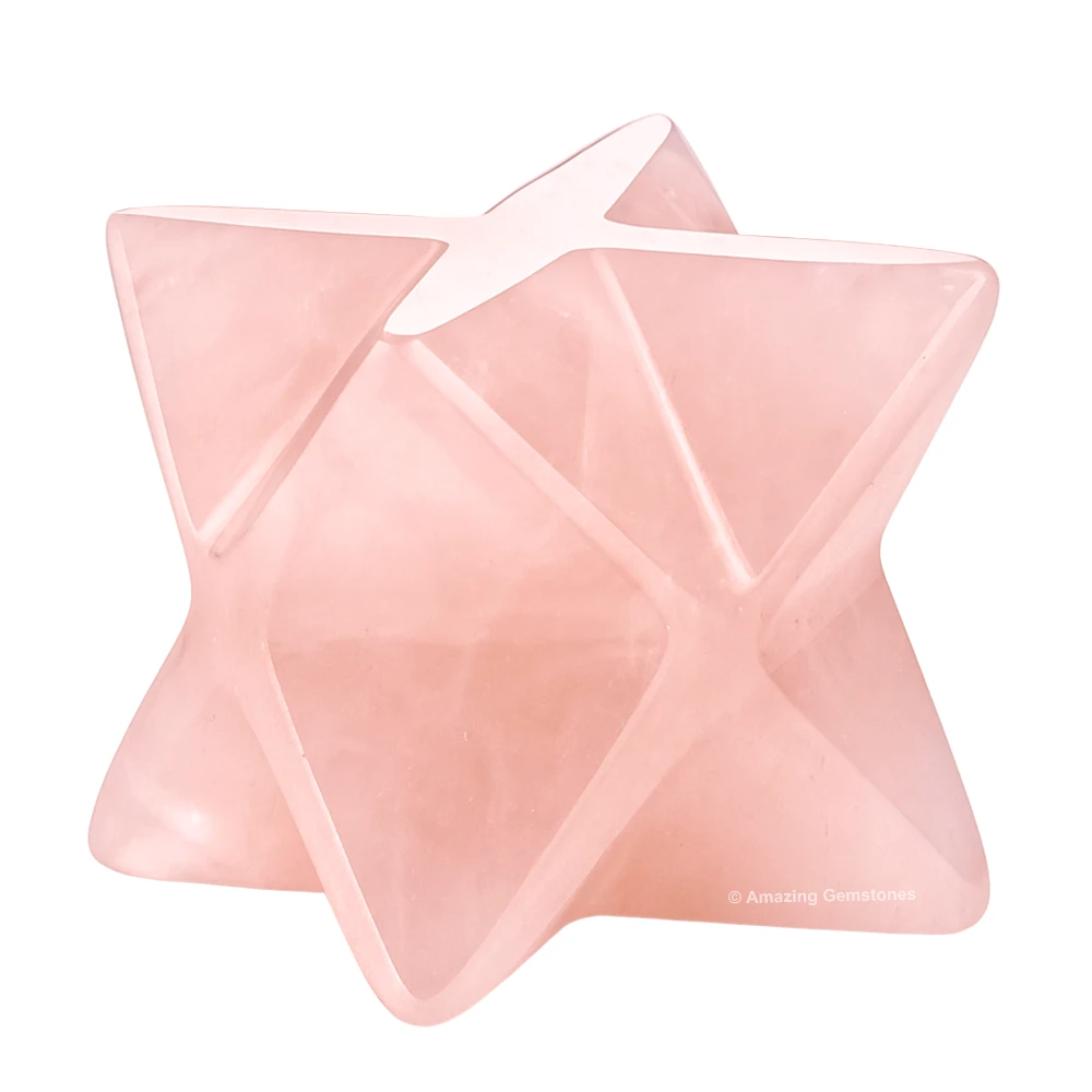 Rose Quartz Merkaba (30-40 mm)