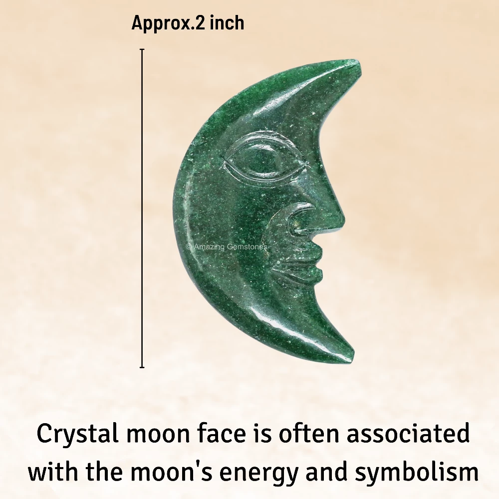 Green Aventurine Crescent Moon