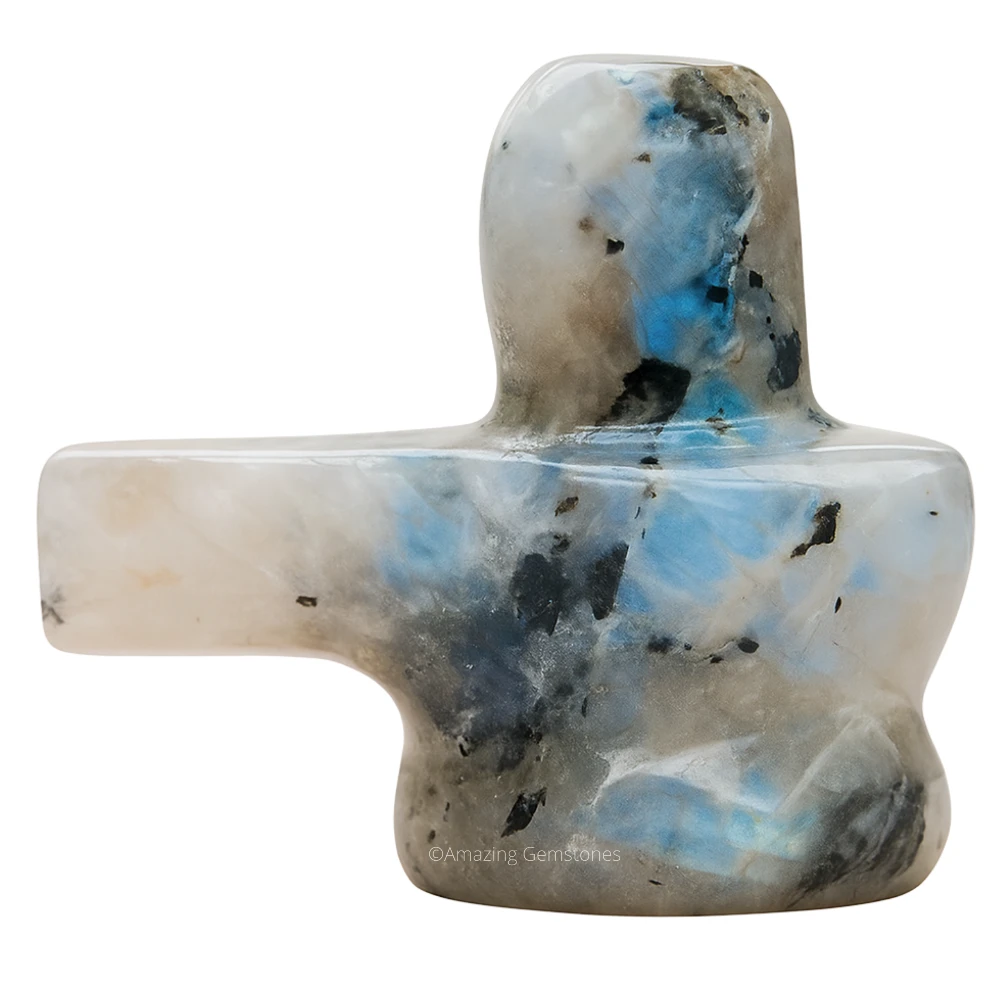 Rainbow Moonstone Shivling