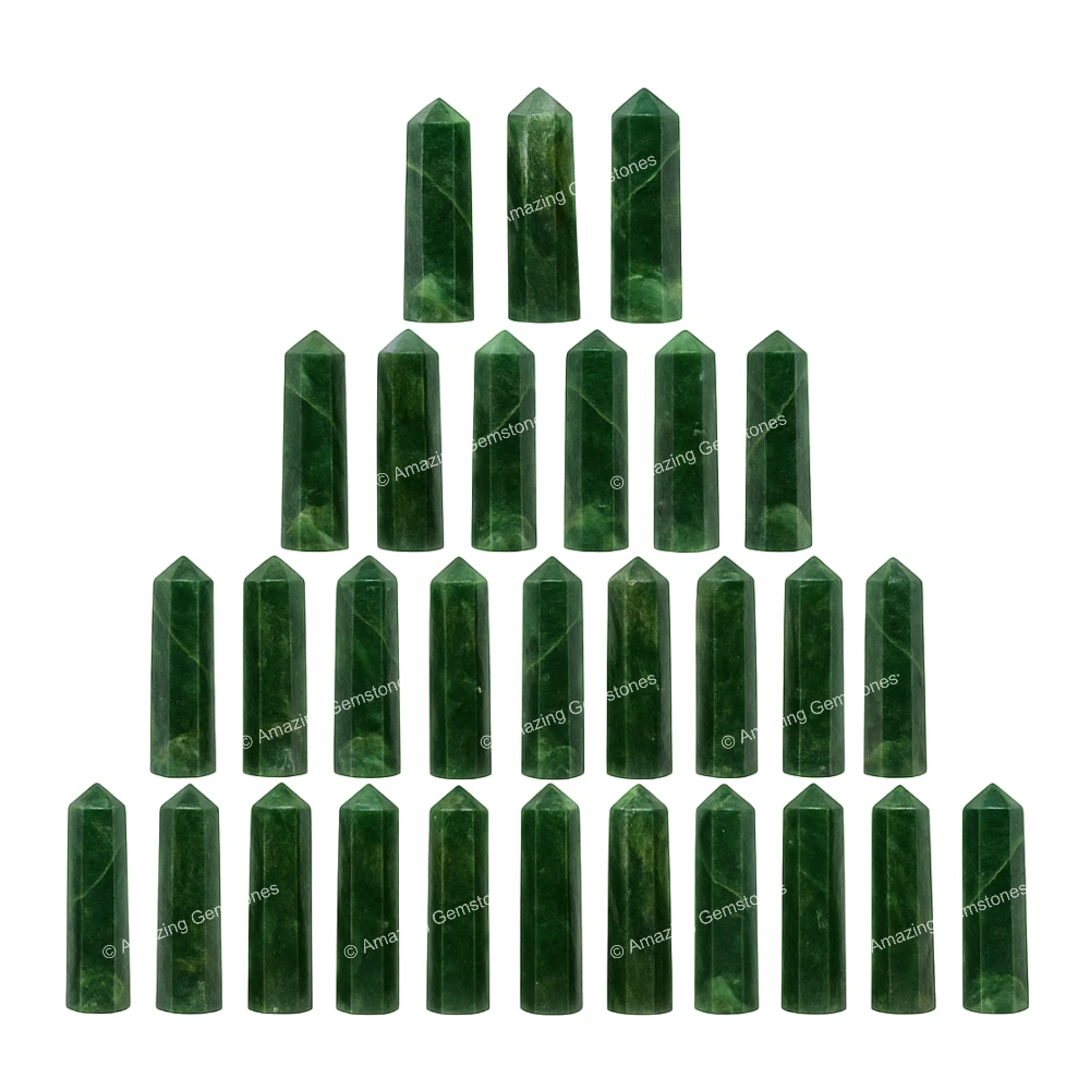 Chrome Diopside Pencil Points (Set of 10)
