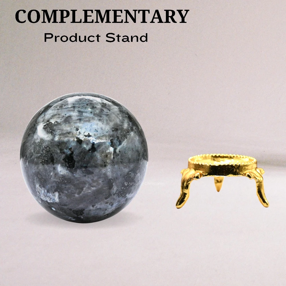 Larvikite Sphere (1.5 Inch)