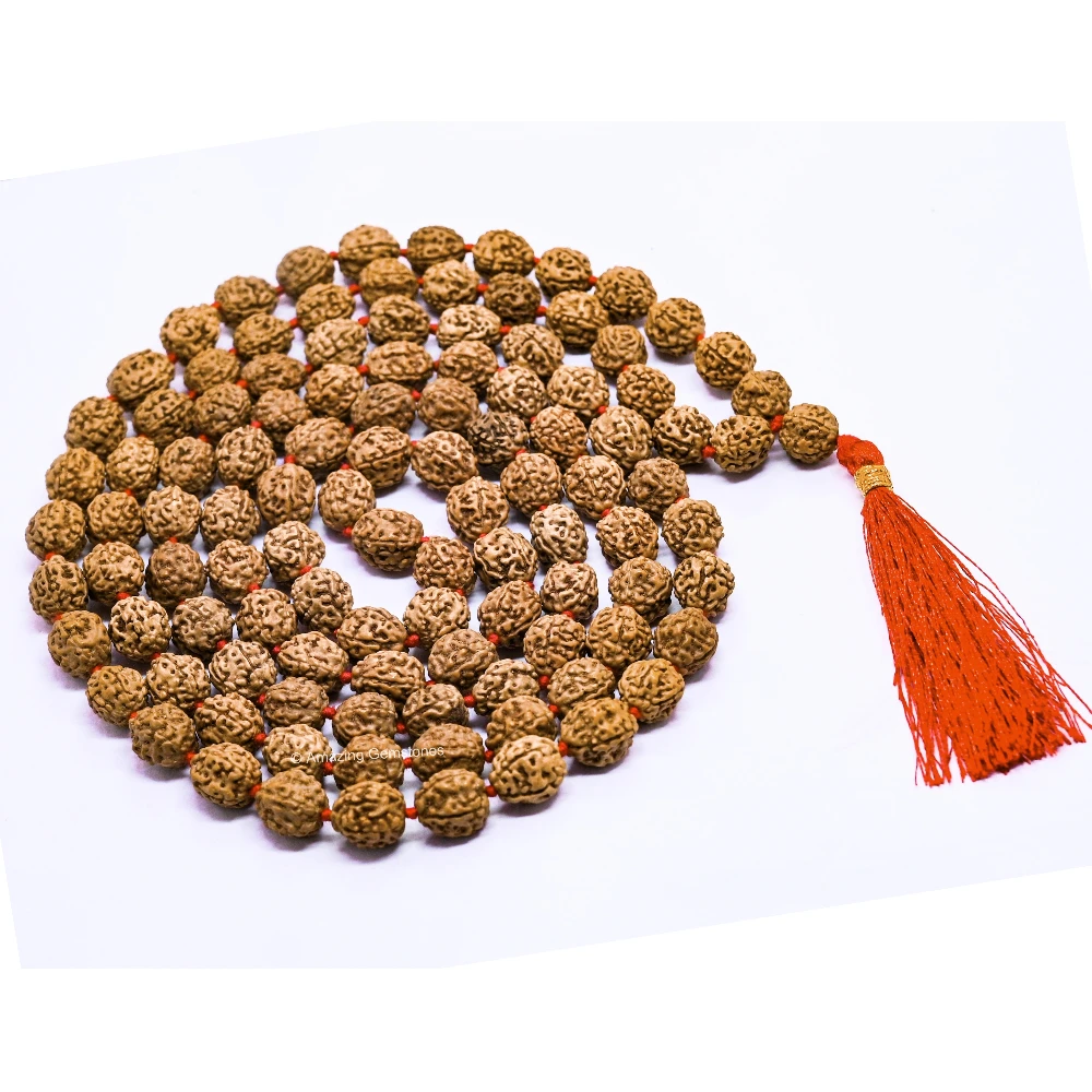 10mm Rudraksha Mala (Hand Knotted)