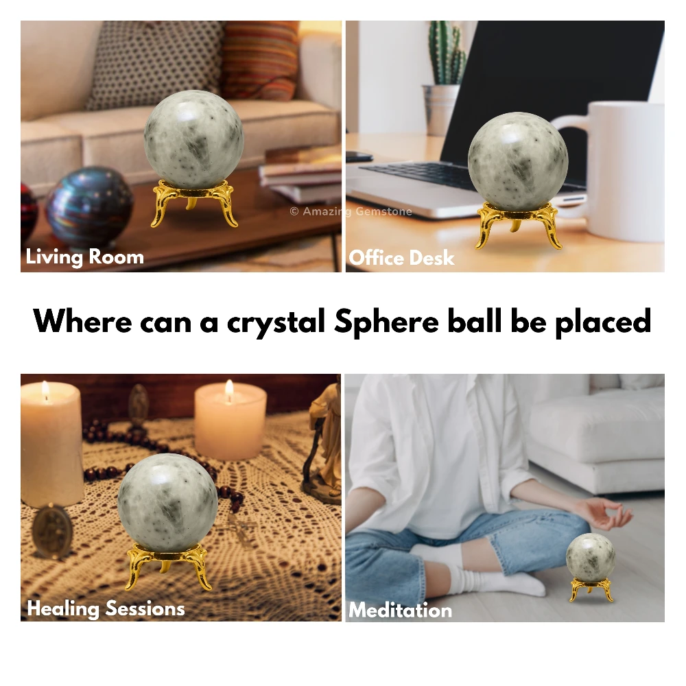 Hackmanite Sphere (1.5 Inch)