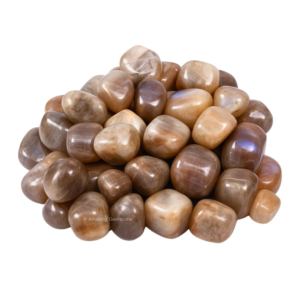 Tumbled Sun Moonstone Stone Crystals (1000+ Carats)