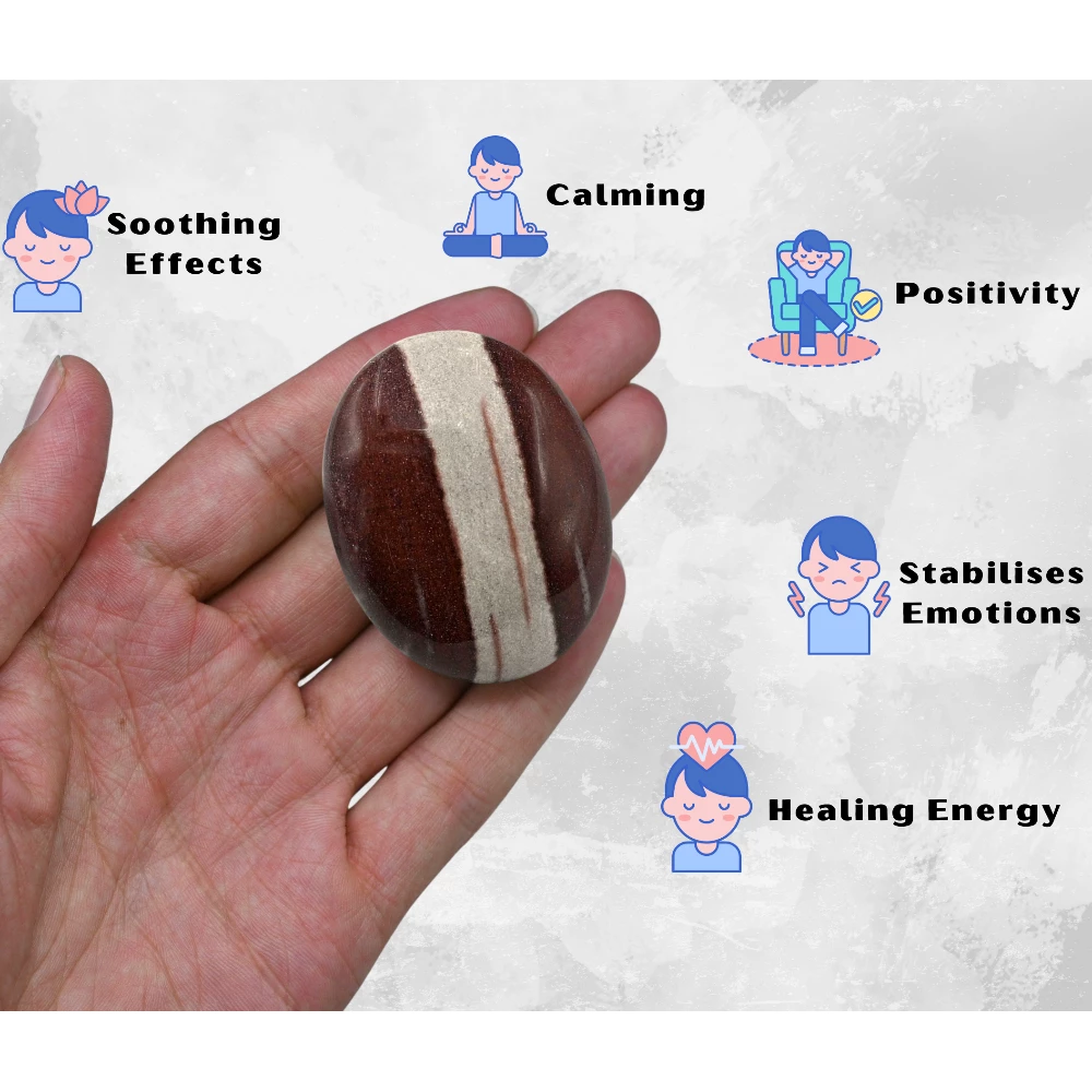 Narmada Shiva Lingam Palm Stone