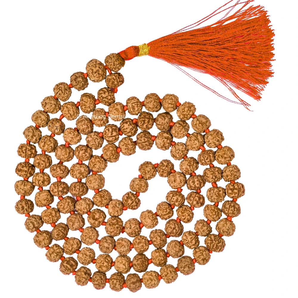 9mm Rudraksha Mala (Hand Knotted)