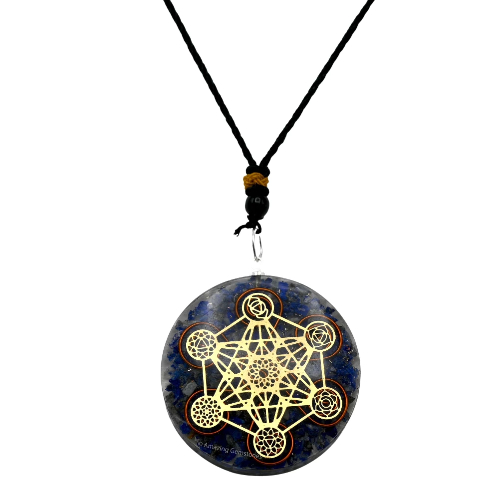 Lapis Lazuli Orgone Necklace - Metatron Chakra