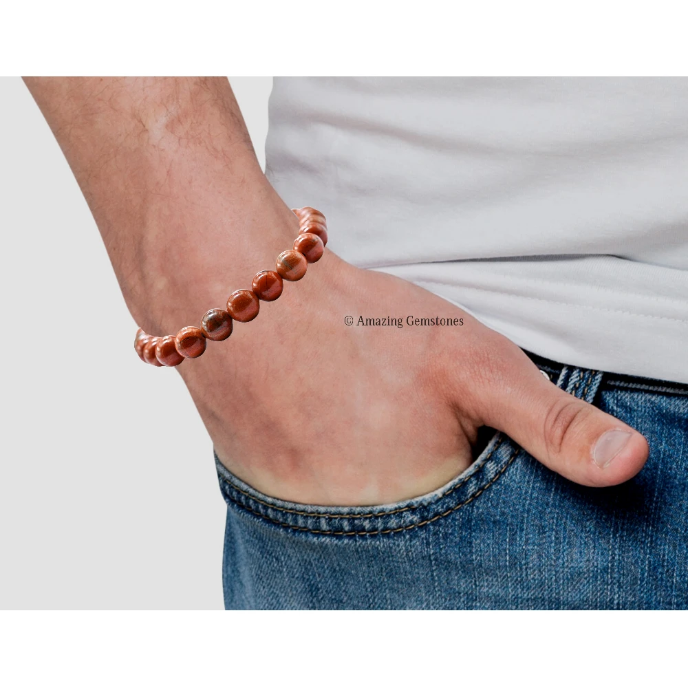 Red Jasper Bracelet (Strechable)