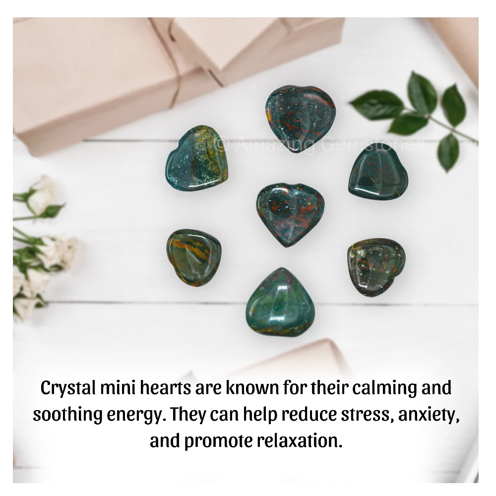 Bloodstone Heart (Pack of 2)
