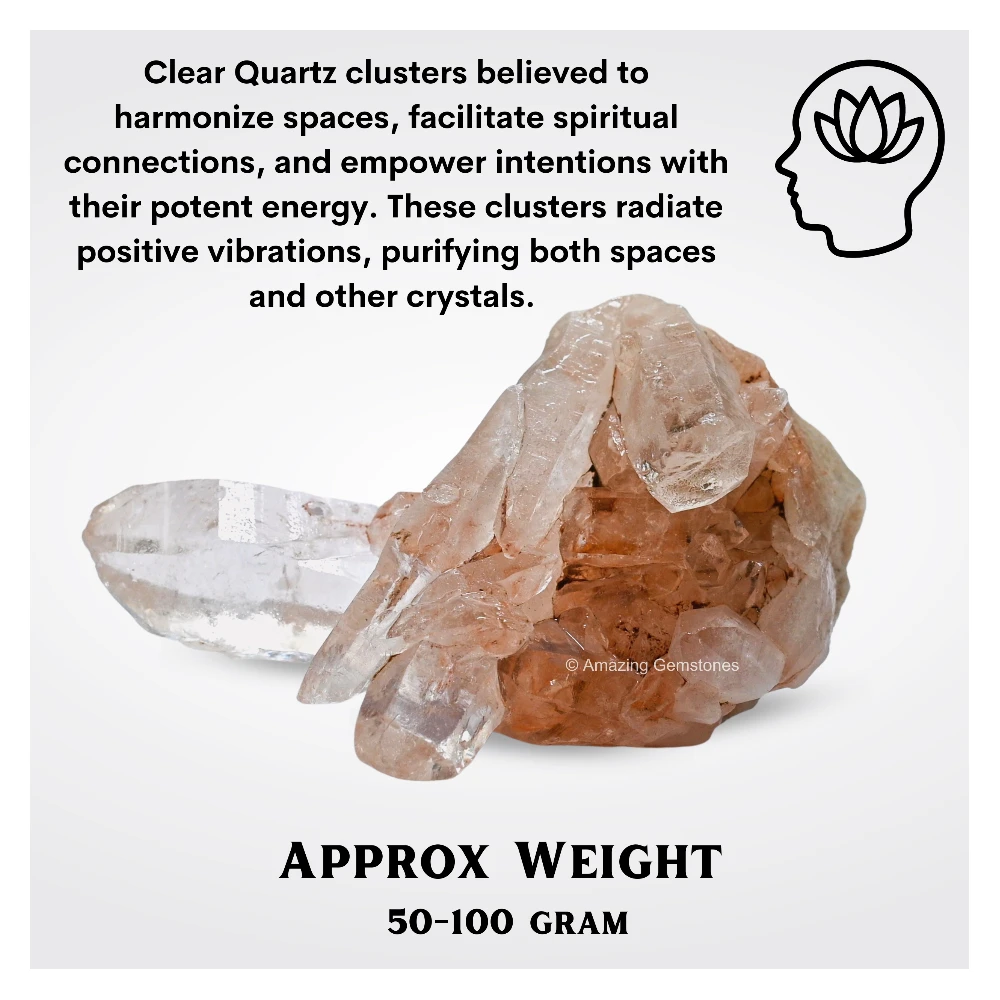 Clear Quartz Cluster (50-100 Gram)
