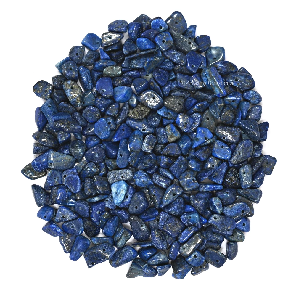 Lapis Lazuli Chips - Pre Drilled