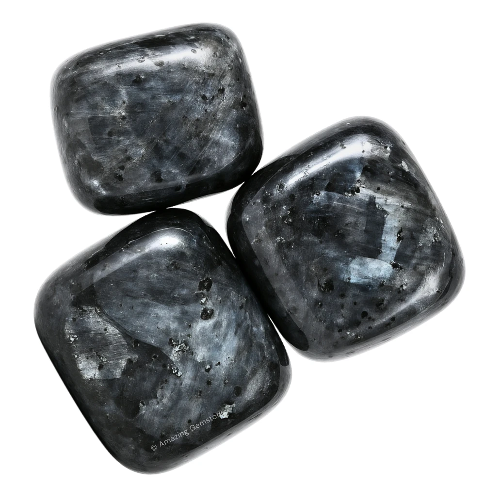 Tumbled Larvikite Crystals Stones (1000+ Carats)
