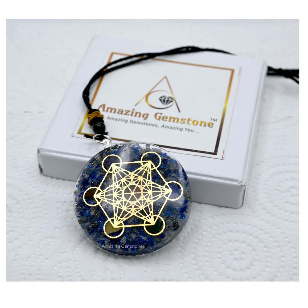 Lapis Lazuli Orgone Necklace - Metatron
