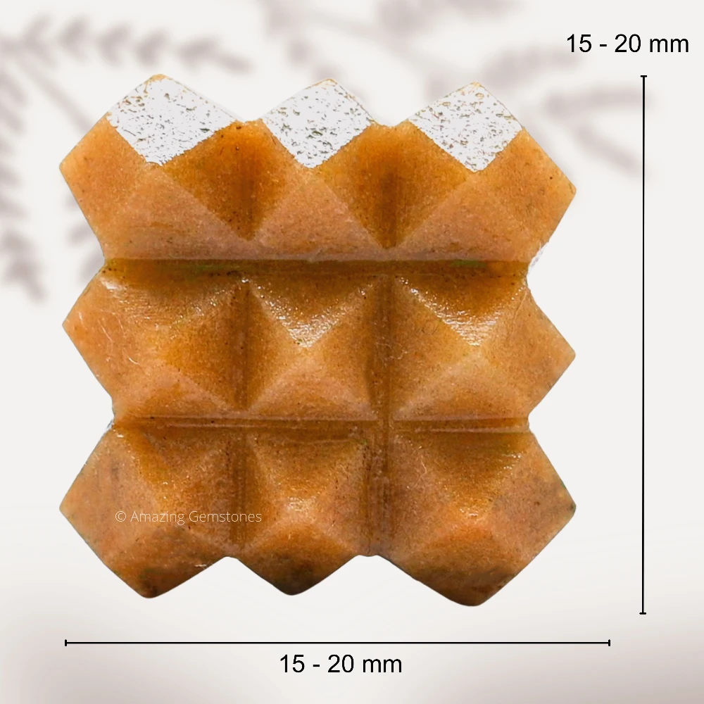 Yellow Jasper Cube Pyramid