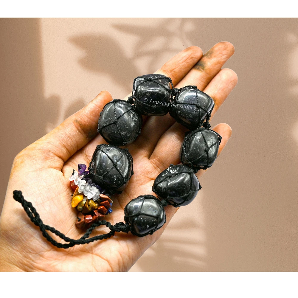 Black Tourmaline Tumbled Car Hanging Ornaments
