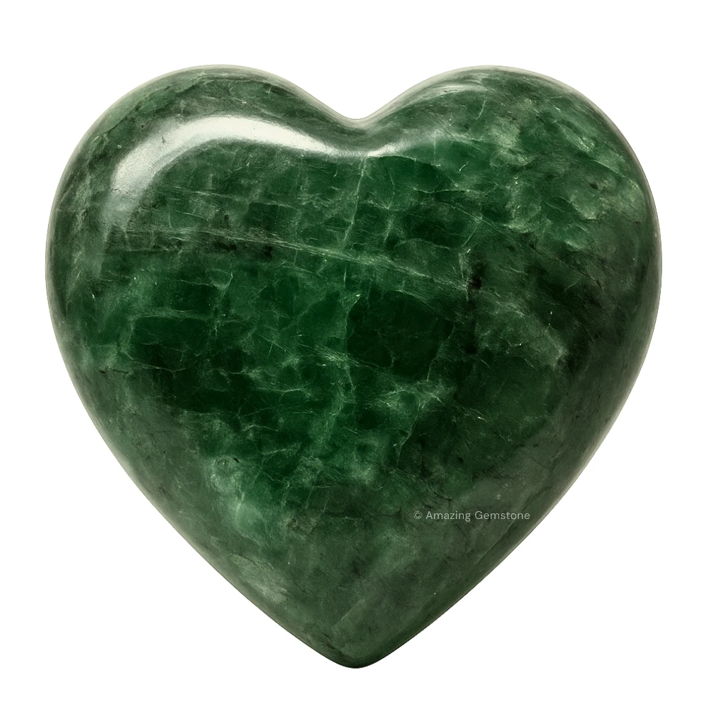 Chrome Diopside Heart