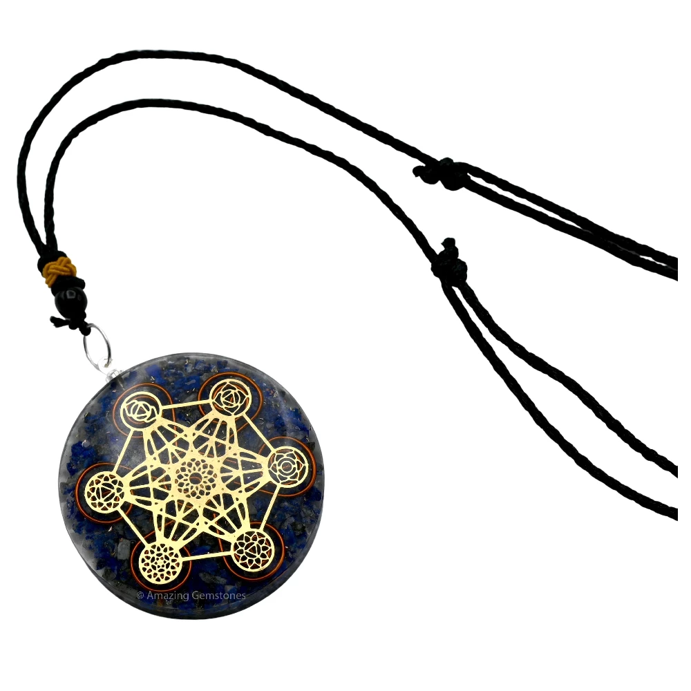 Lapis Lazuli Orgone Necklace - Metatron Chakra