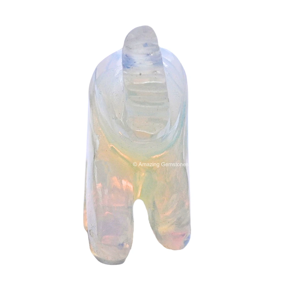 Opalite Mini Elephant Crystal Figurine