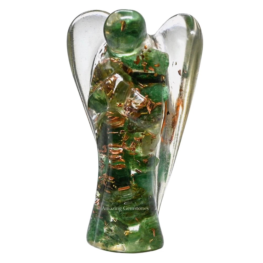 Green Aventurine Orgone Angel Figurine (2 Inch)