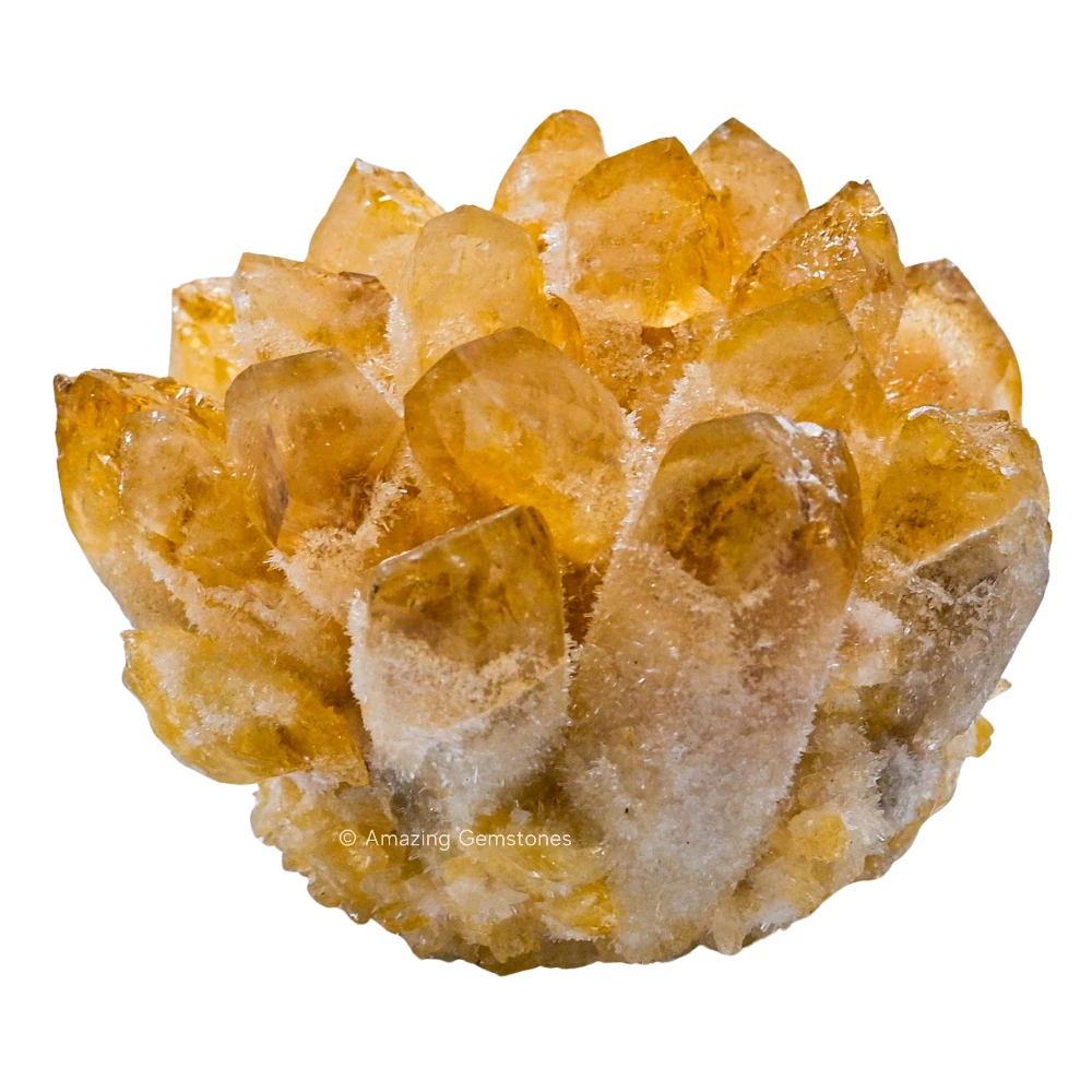 Citrine Natural Crystal Cluster