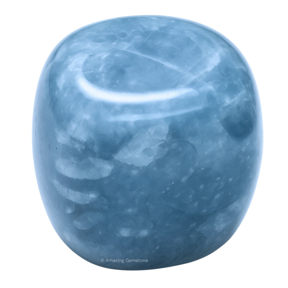 Tumbled Blue Calcite Stone Crystals (1 oz)