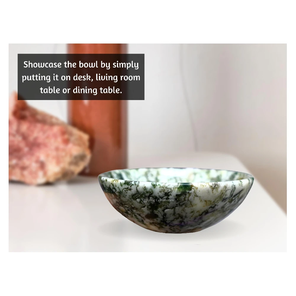 Tree Agate Crystal Bowl - 2 Inch