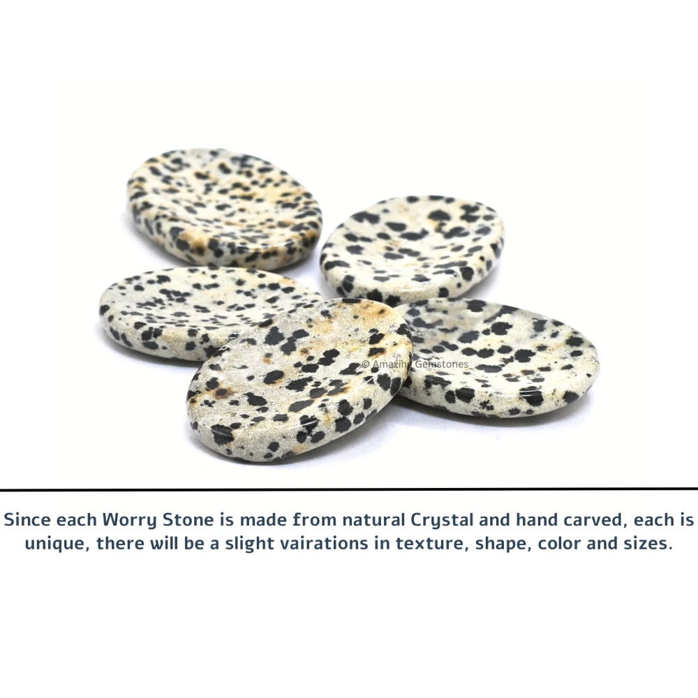 Dalmatian Jasper Worry Stone