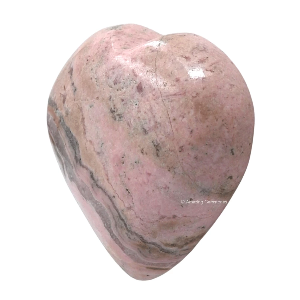 Rhodochrosite Heart