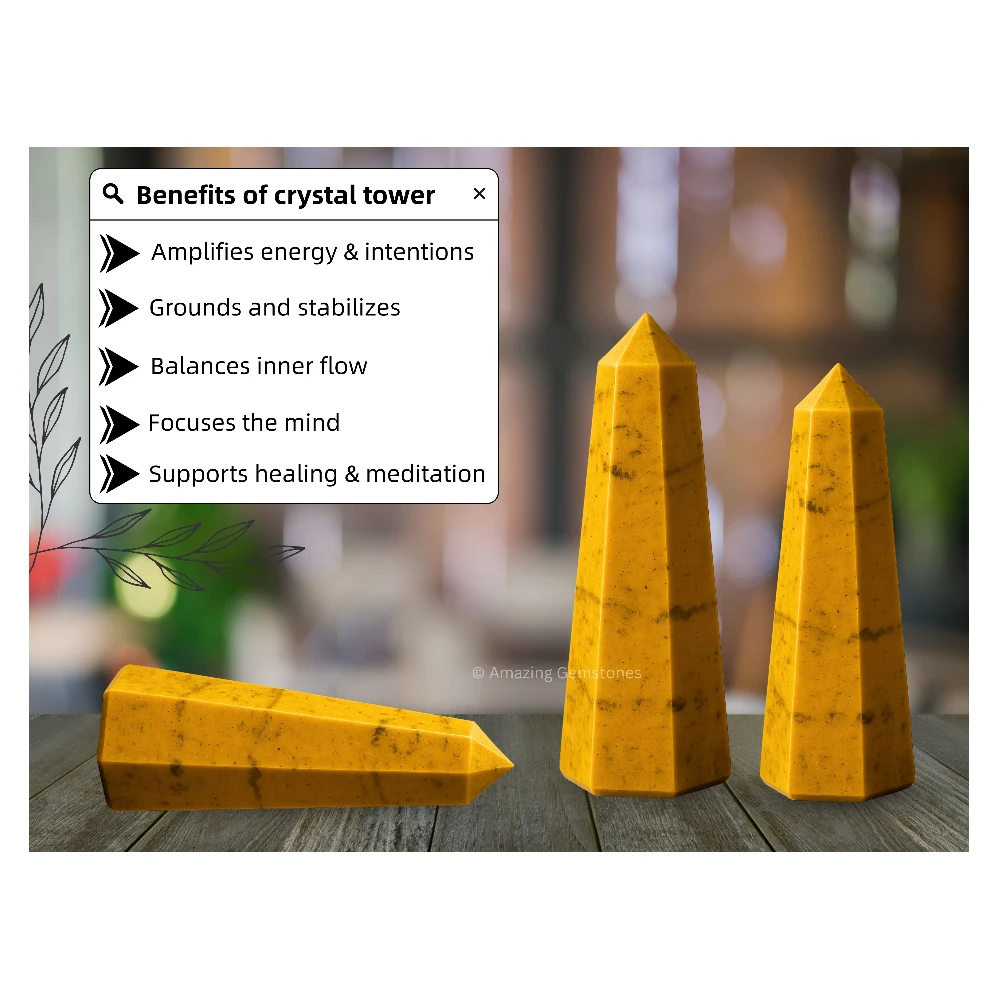 Yellow Jasper Tower (3-4 Inch)