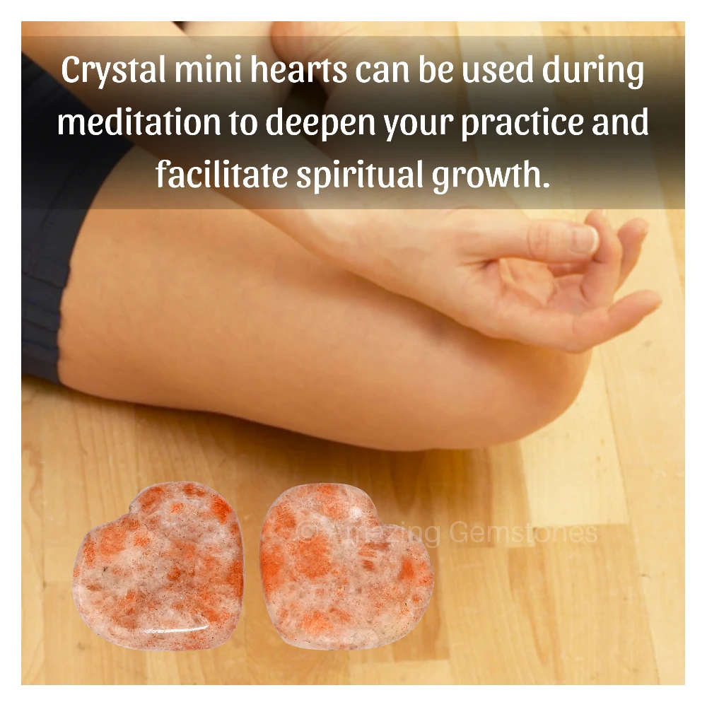 Sunstone Heart (Pack of 2)