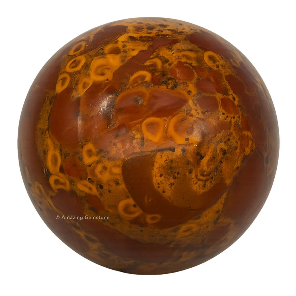 Fruit Jasper Sphere (1.5 Inch)