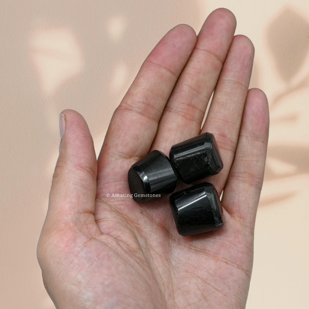 Tumbled Black Tourmaline Stone Crystals (1 oz)