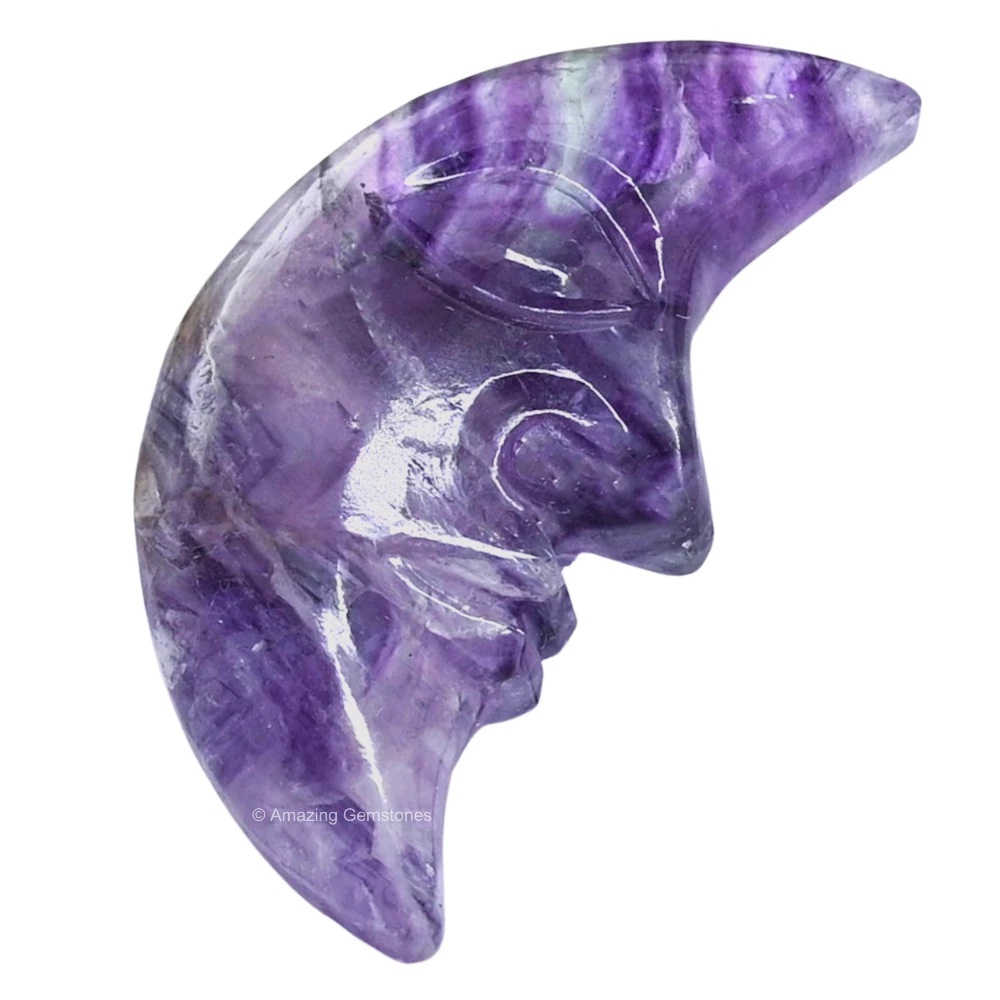 Amethyst Crescent Moon
