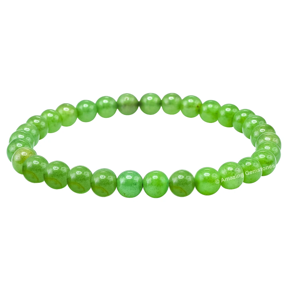Green Aventurine Healing Crystal Bracelets - 6mm Beads