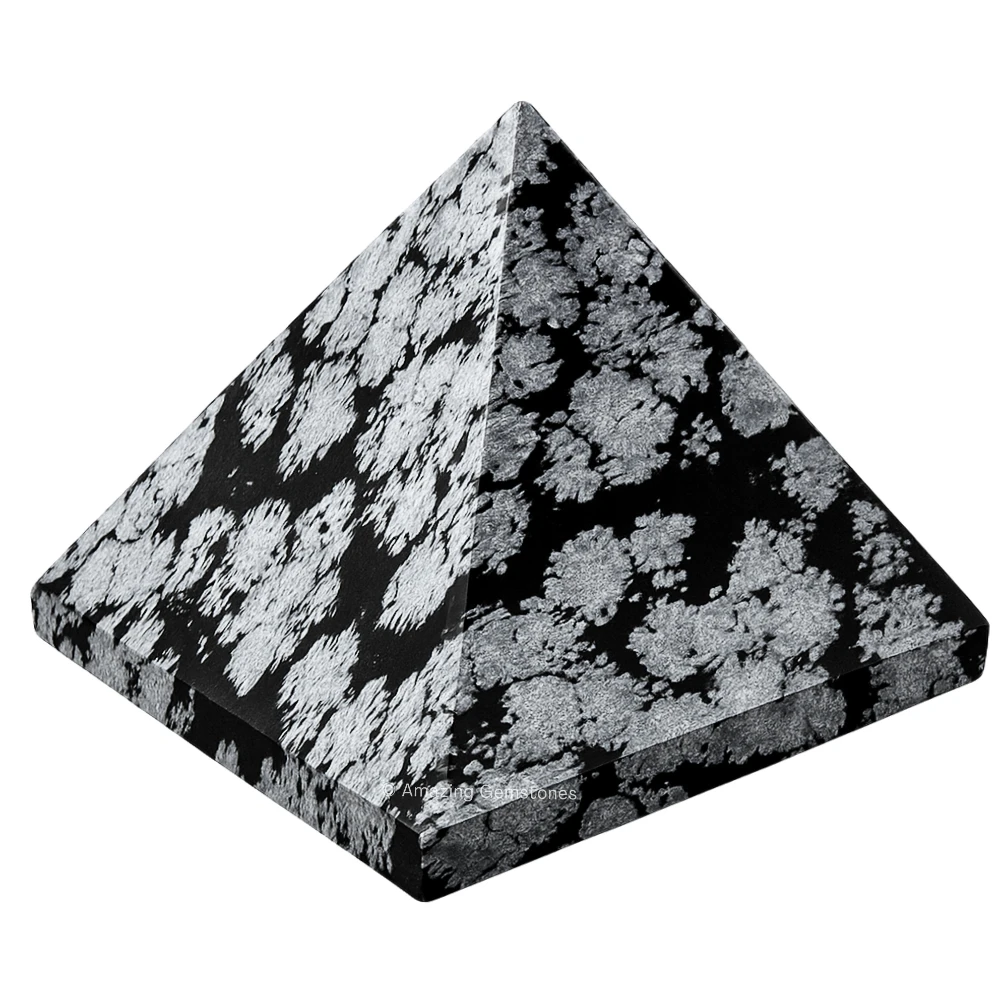 Snowflake Obsidian Pyramid (2 Inch)